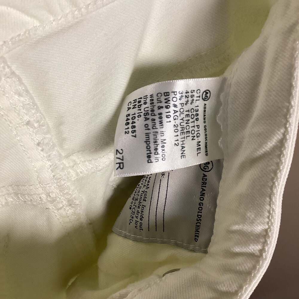 AG Adriano Goldschmied The Legging Ankle Super Skinny Jeans in White - Thumbnail 2