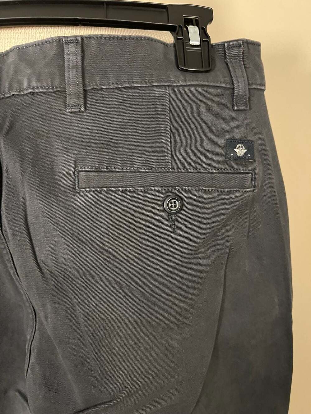 Dockers Smart 360 Flex Athletic Taper Fit Chino Pants Dark Grey Size 33 - Thumbnail 4
