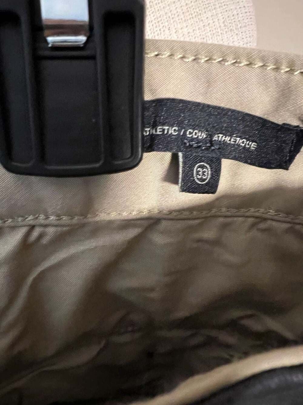 Dockers Smart 360 Flex Athletic Taper Fit Chino Pants Dark Grey Size 33 - Thumbnail 2