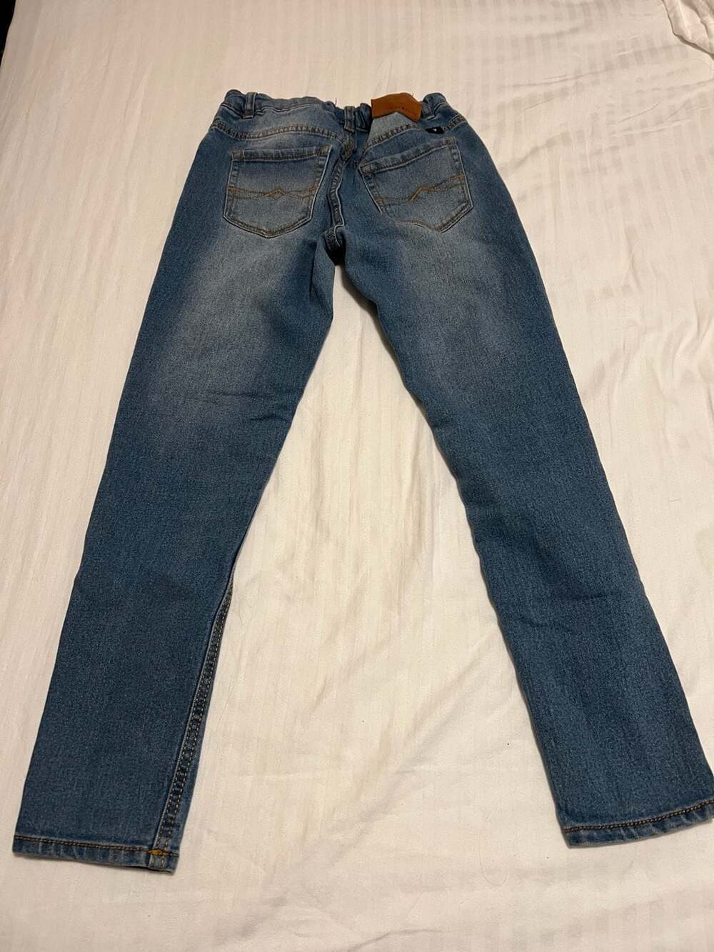 Lucky Brand Girl's Zoe Skinny Jeans Size 12 Mid-Wash Denim - Thumbnail 2