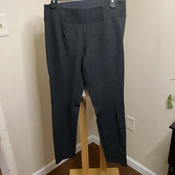 Eileen Fisher Washable Stretch Crepe Slim Ankle Pants in Graphite - Thumbnail 4