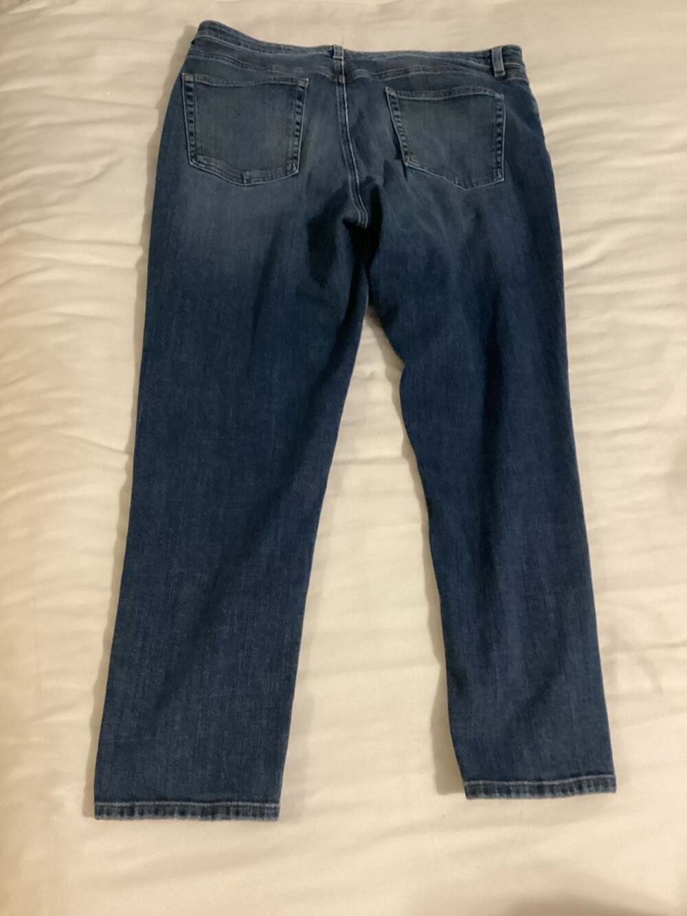 Eileen Fisher Organic Cotton Stretch Slim Ankle Jeans Wash Size 14 - Thumbnail 2