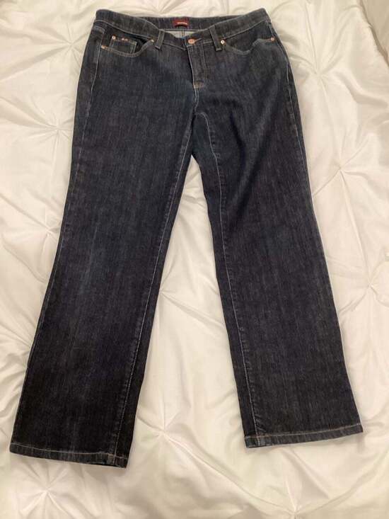 Cambio Norah Slim Dark Wash Stretch Denim Jeans - Thumbnail 4