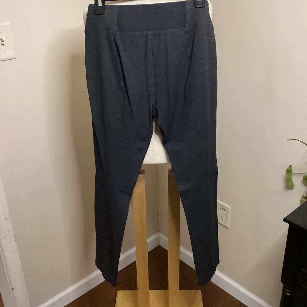Eileen Fisher Washable Stretch Crepe Slim Ankle Pants in Graphite - Thumbnail 2