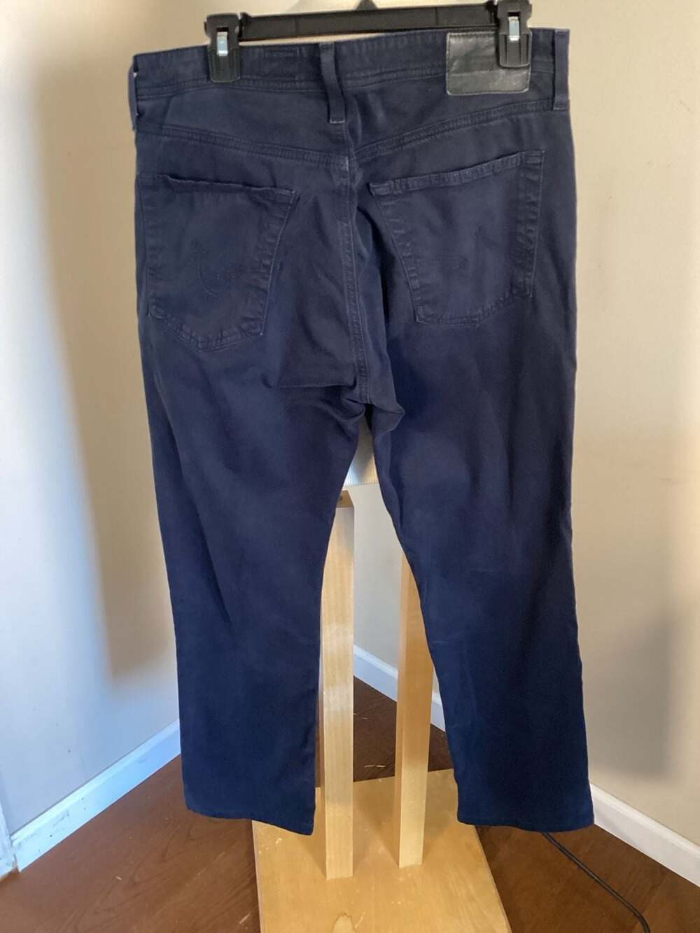 AG Adriano Goldschmied Everett Slim Straight Leg Sueded Pants 34x32 - Thumbnail 4
