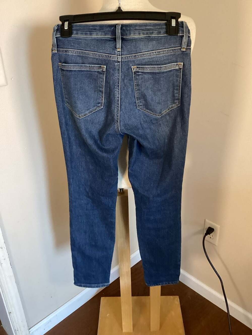 Athleta SCULPTEK Denim Skinny Jeans Medium Wash Blue Size 0P Petite - Thumbnail 2