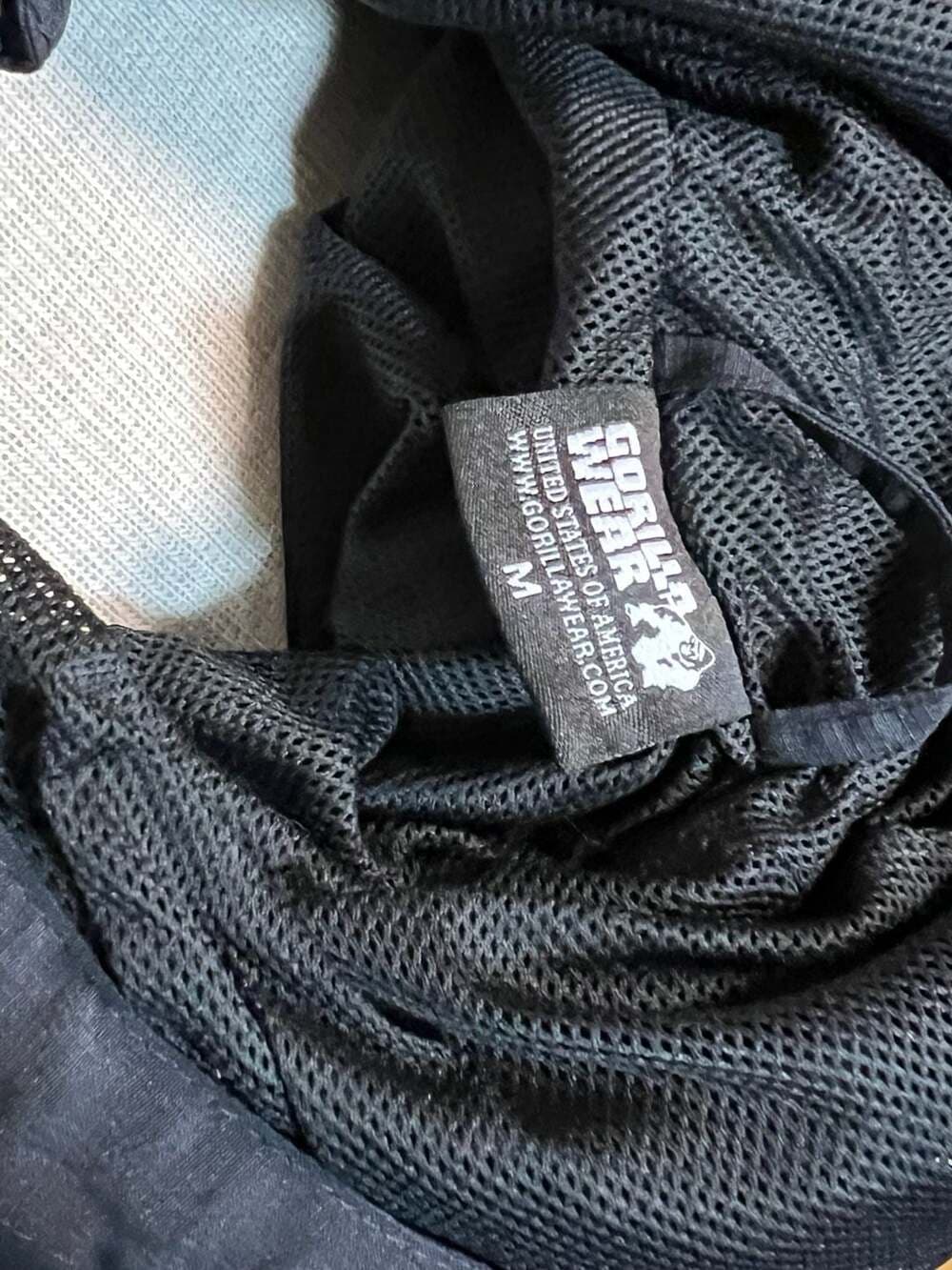 Gorilla Wear Black Half-Zip Windbreaker Anorak Jacket Size M - Thumbnail 2