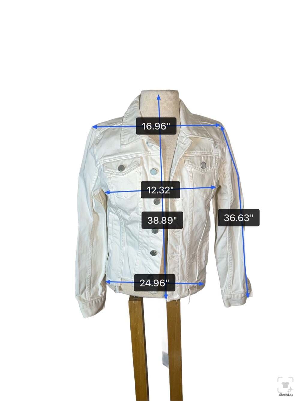 BLANKNYC White Distressed Denim Jacket Size S - Thumbnail 3