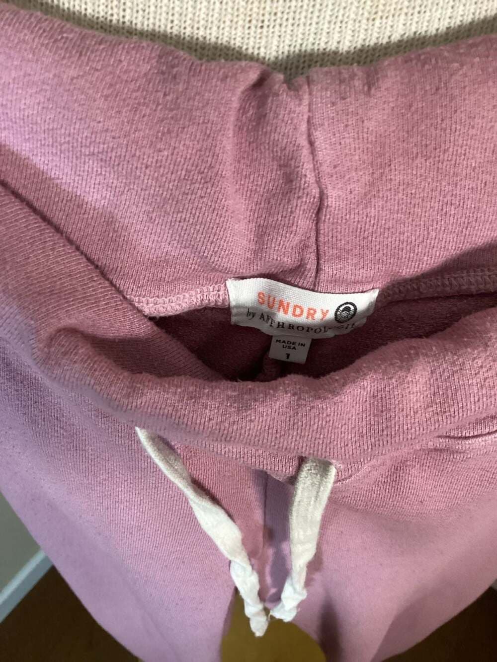 Sundry by Anthropologie Pink Drawstring Jogger Sweatpants Size 1 - Thumbnail 2