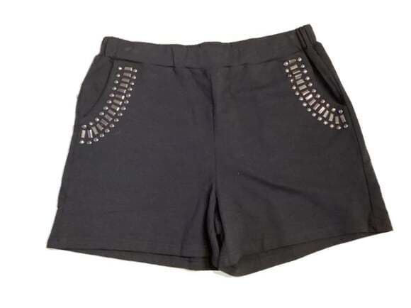 Boston Proper Embellished Studded Pull-On Shorts Size M - Thumbnail 4