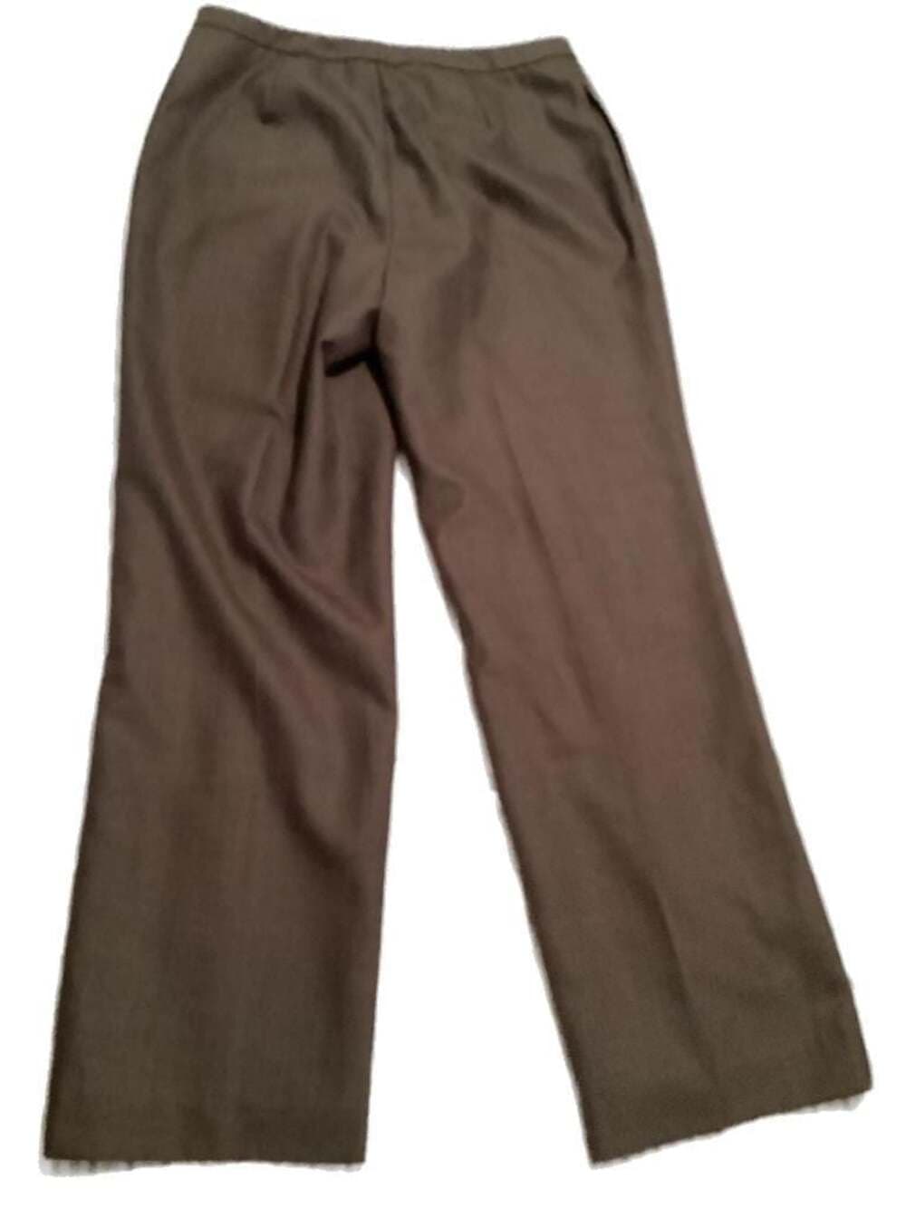 Calvin Klein Women's Dress Pants Size 10P Gray Straight Leg Trousers - Thumbnail 4