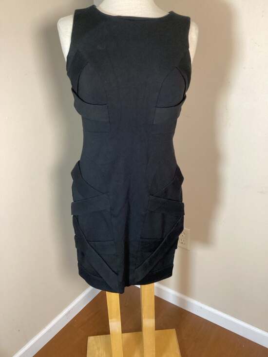 Cynthia Steffe Black Bandage Bodycon Dress Size 6 - Thumbnail 6