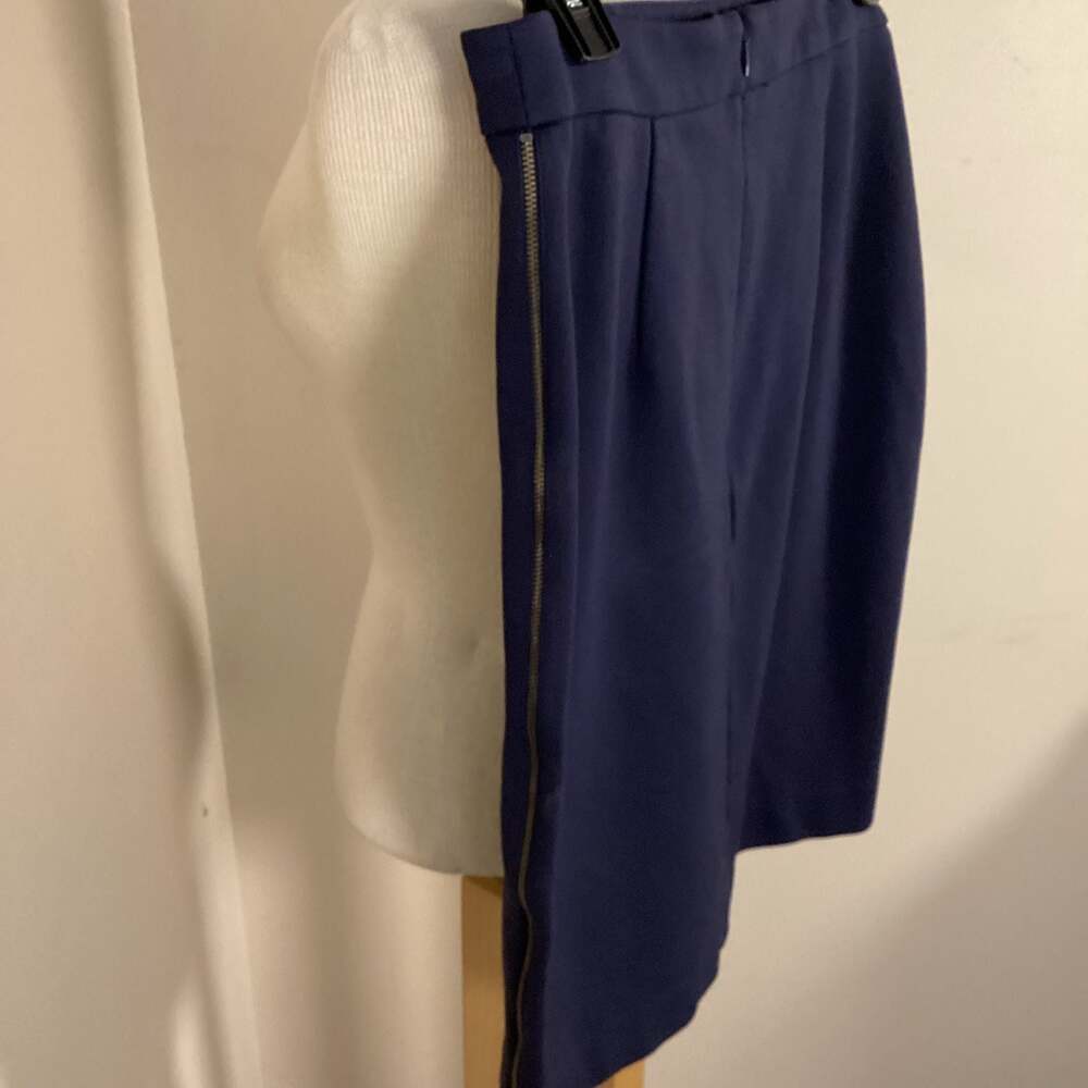 Halogen Navy Blue Side Zip Pencil Skirt - Size 8 - Thumbnail 2
