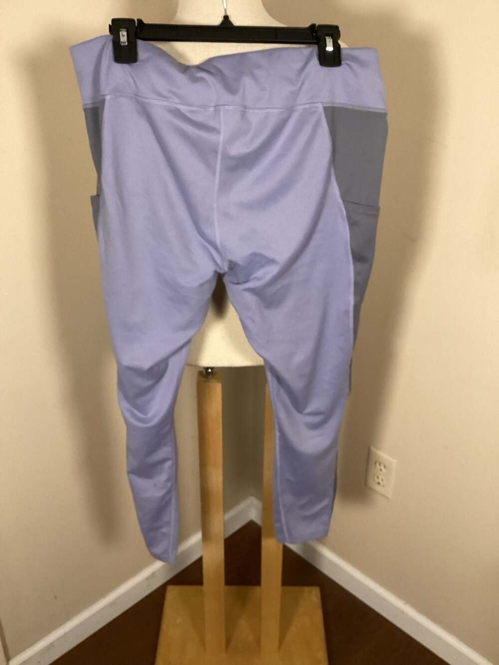 Burton Midweight X Base Layer Colorblock Leggings with Pockets Lavender Gray XL - Thumbnail 3