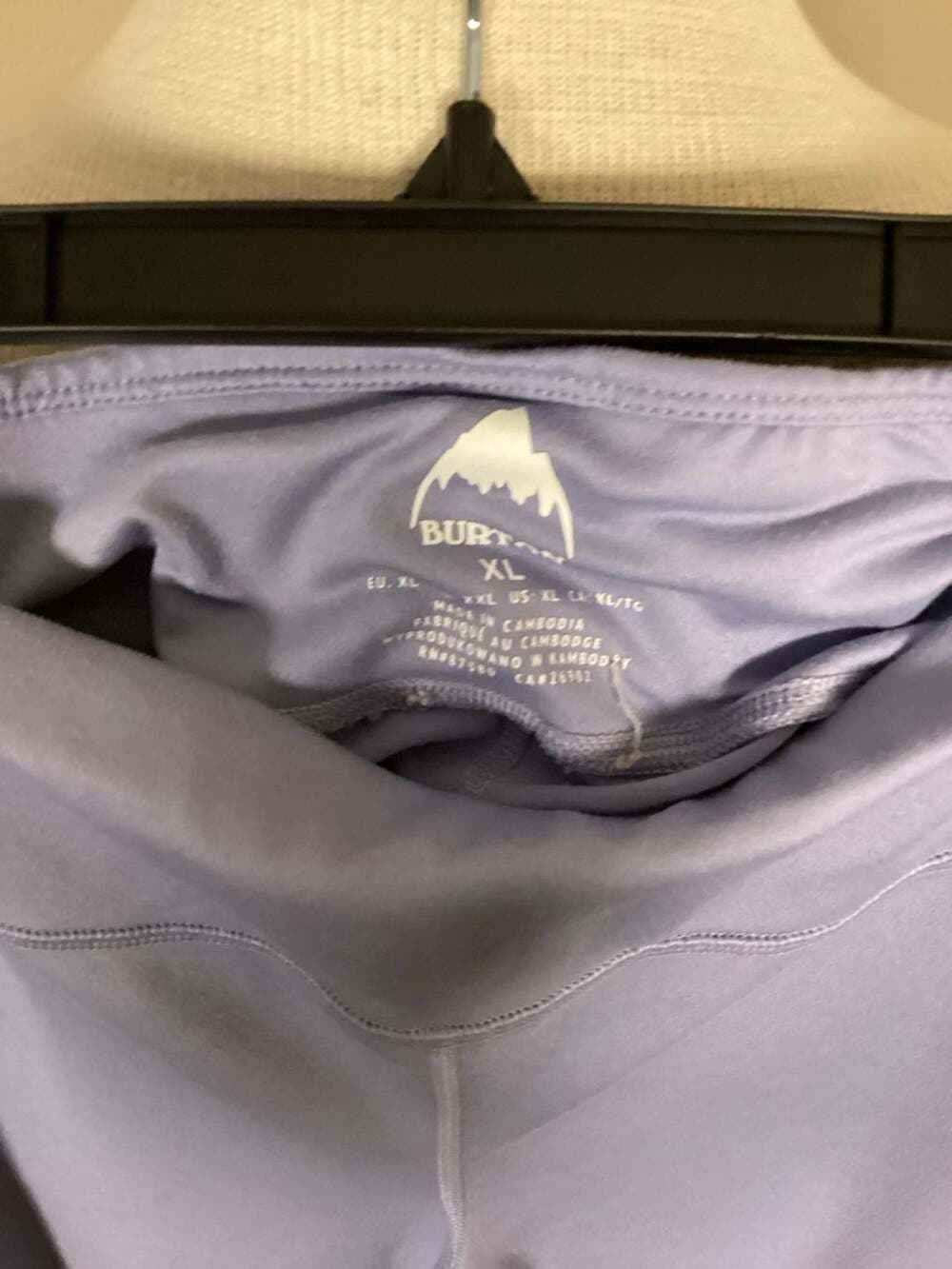 Burton Midweight X Base Layer Colorblock Leggings with Pockets Lavender Gray XL - Thumbnail 2