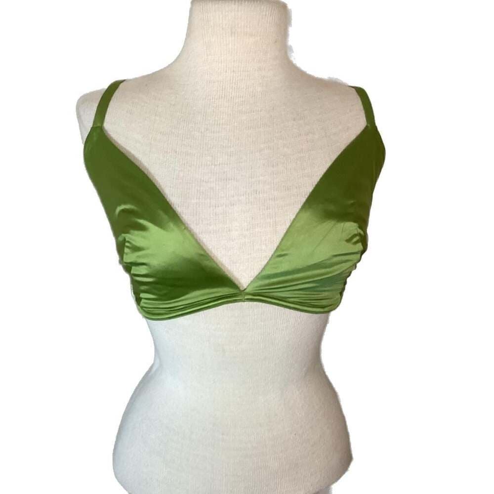 Form and Fold The Triangle Bra in Wasabi Sheen Size 34G - Thumbnail 3