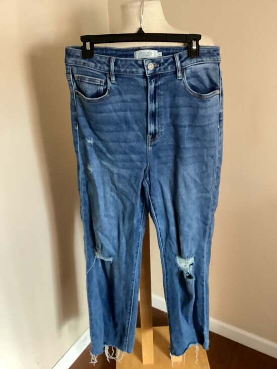 Hidden Los Angeles Distressed Raw Hem Jeans Size 31 - Thumbnail 4