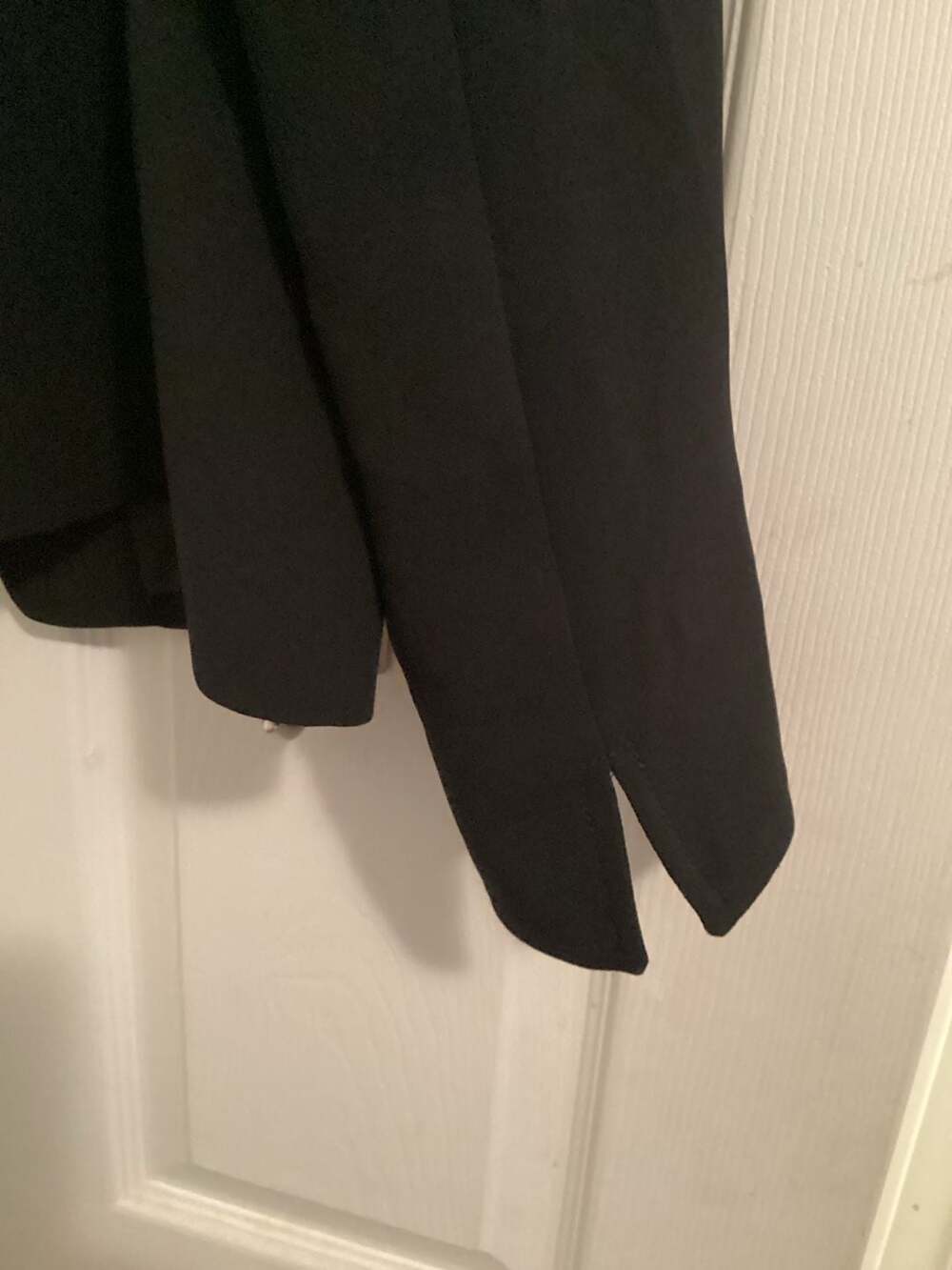 Talbots Petites Black Asymmetrical Button Front Jacket Size 12P - Thumbnail 3