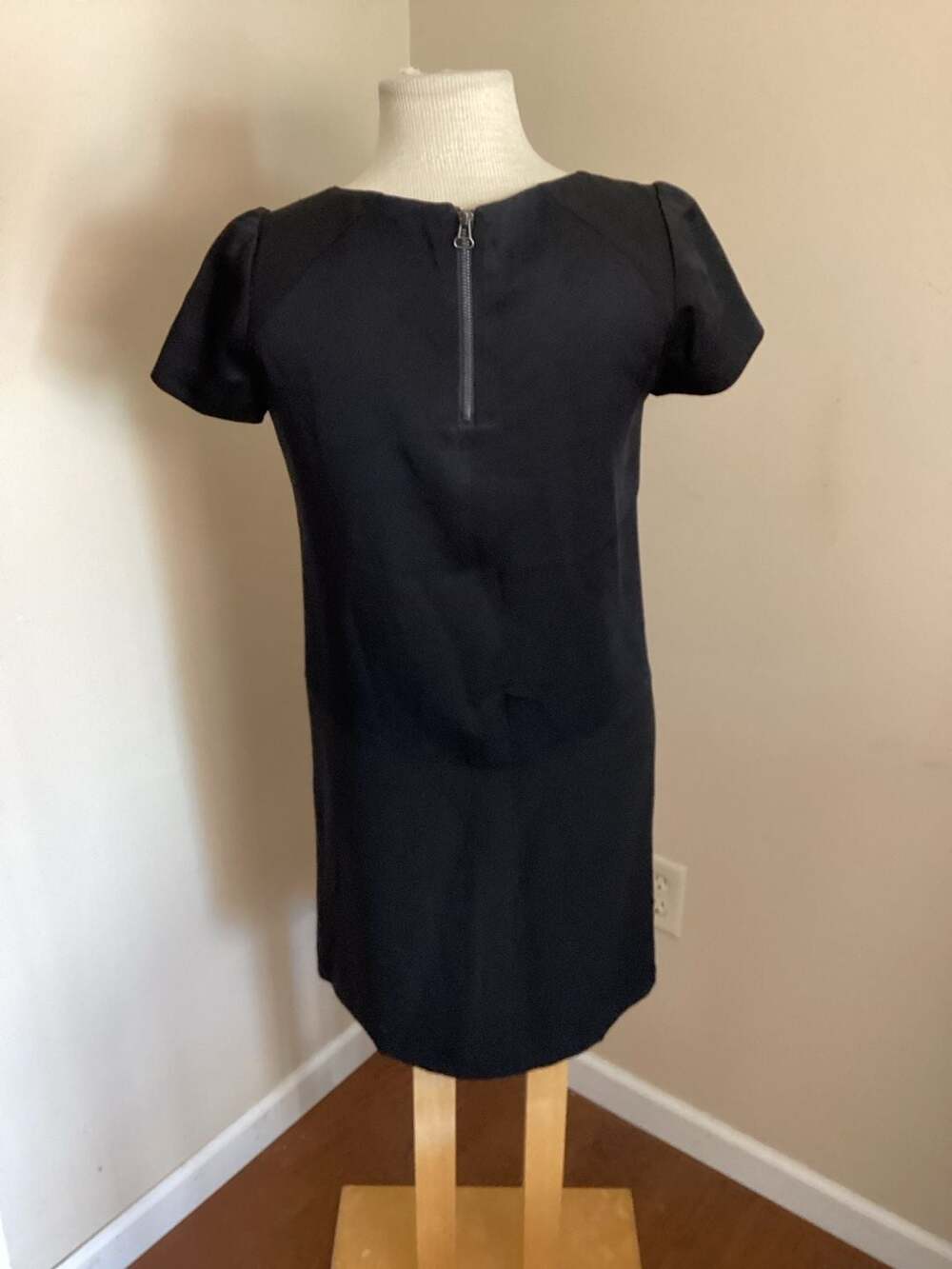 Gerard Darel Black Bow Front Short Sleeve Dress Size 38 - Thumbnail 2