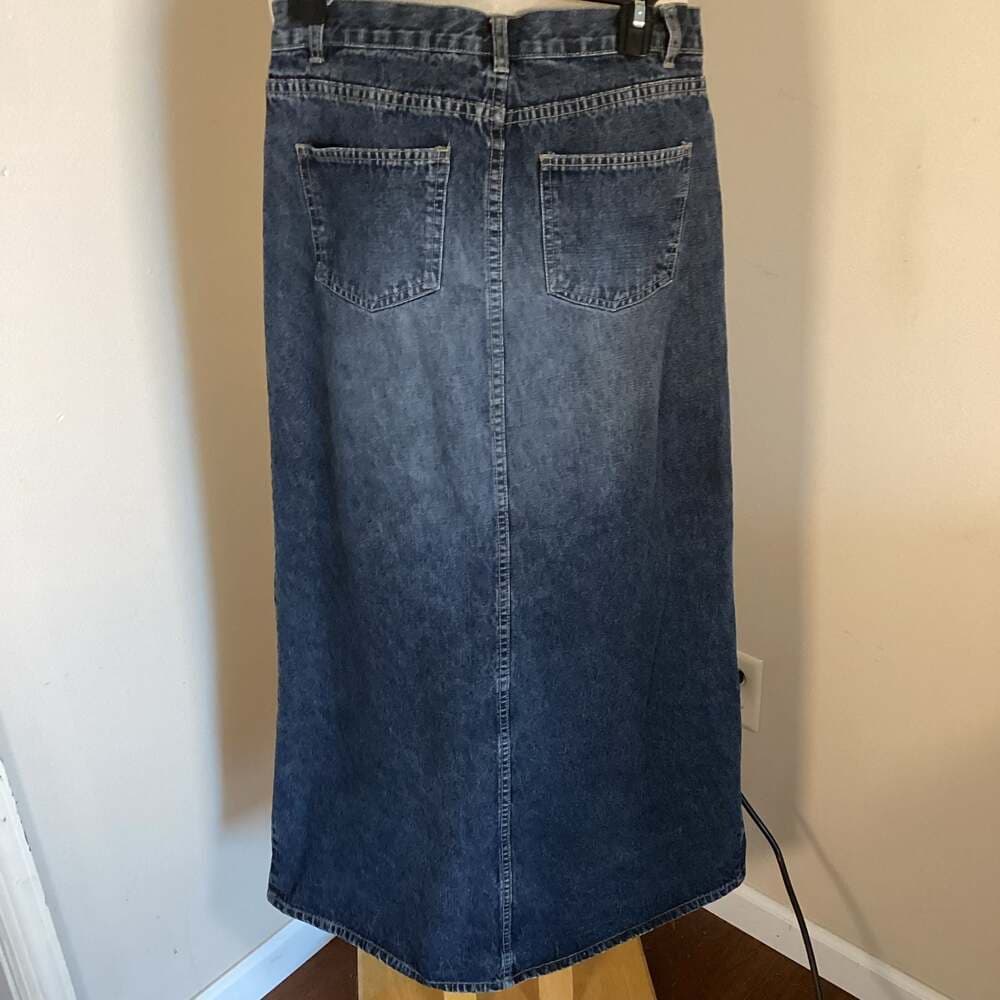 Vintage Raw Clothing Co. Y2K Denim Maxi Skirt Size 9/10 - Thumbnail 2