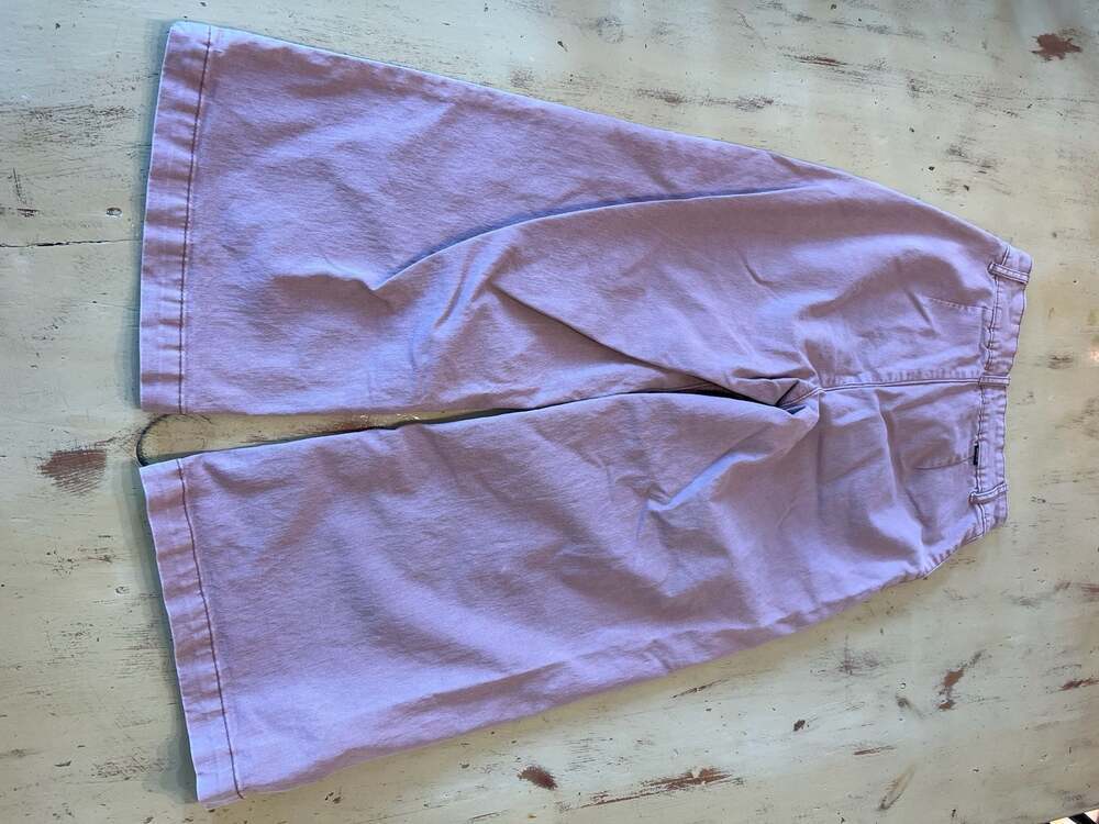 RVCA Women's High-Rise Wide-Leg Mauve Pants Size 25 - Thumbnail 2