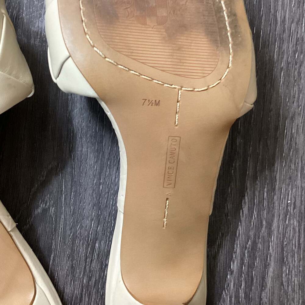 Vince Camuto Braided Square Toe Heeled Mules Size 7.5M - Thumbnail 4