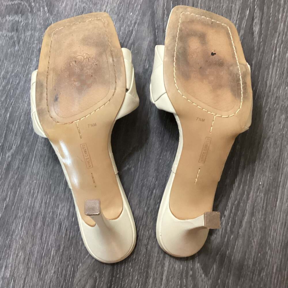 Vince Camuto Braided Square Toe Heeled Mules Size 7.5M - Thumbnail 5