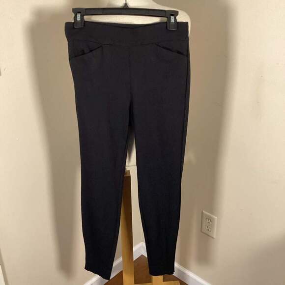 White House Black Market WHBM Comfort Stretch Slim Ankle Pants Black Size 2 - Thumbnail 4