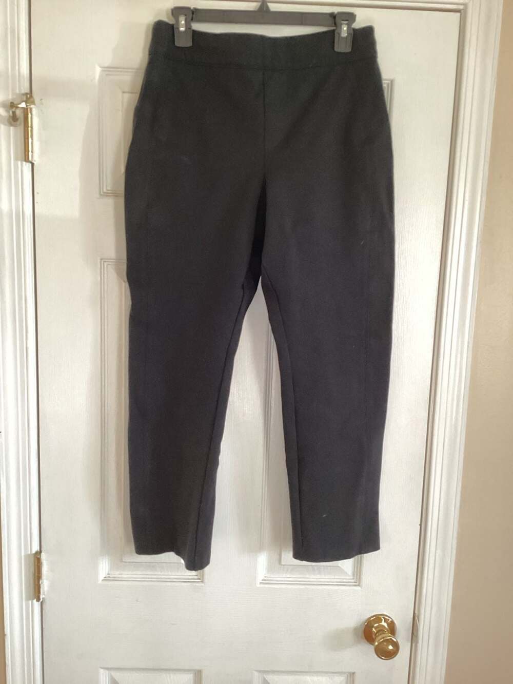 Alfred Dunner 2-Piece Ribbed Knit Cardigan Pants Set in Navy Blue - Thumbnail 3