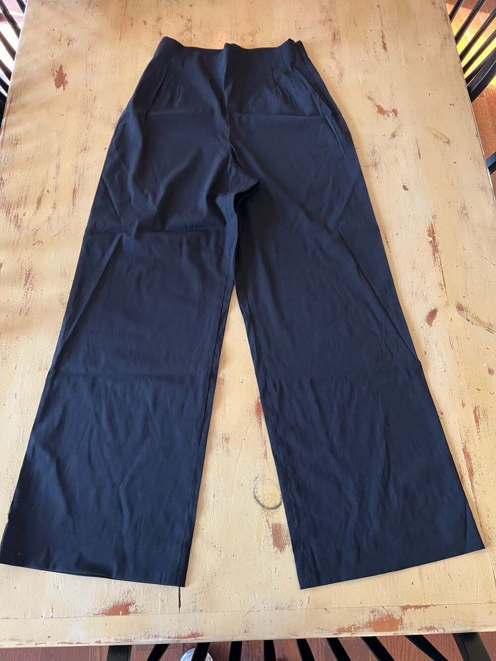 Emanuel Emanuel Ungaro Black High-Rise Wide Leg Trousers Size 10 - Thumbnail 3