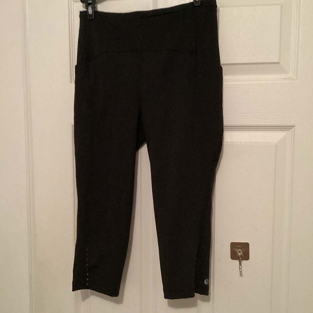 Lululemon Speed Up High-Rise Crop Leggings Black Size 6 - Thumbnail 4