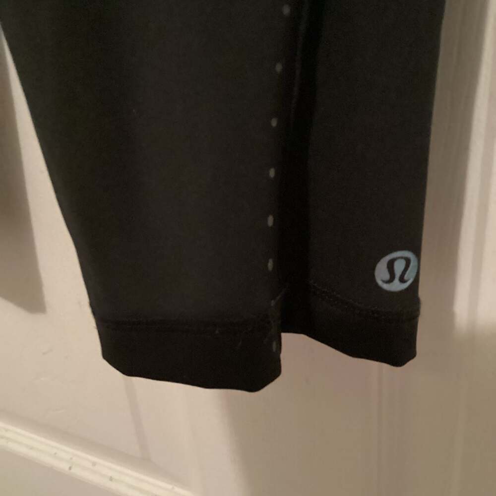Lululemon Speed Up High-Rise Crop Leggings Black Size 6 - Thumbnail 3