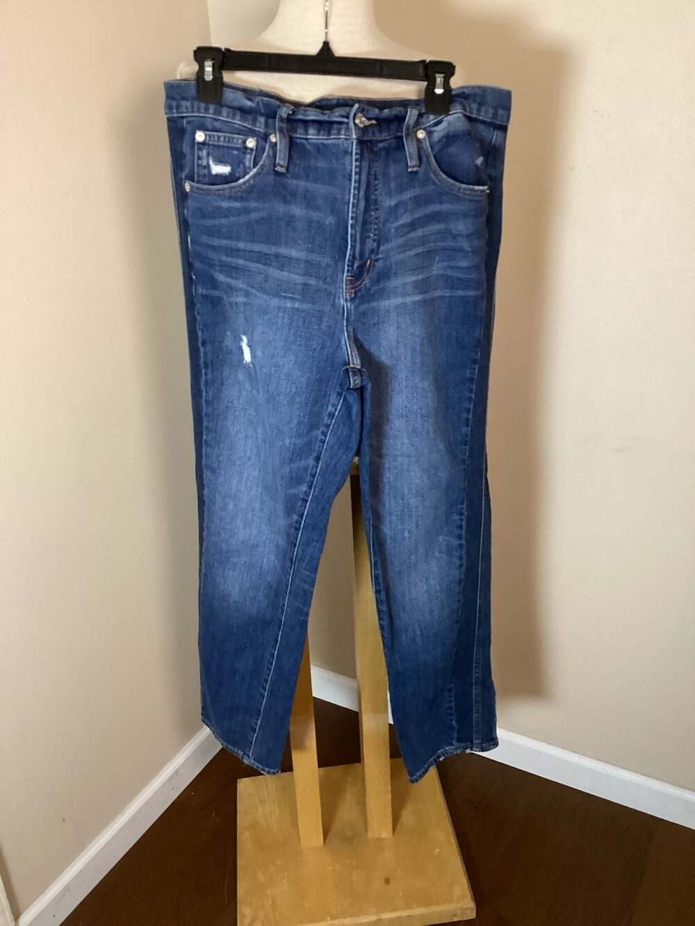 J.Crew Jeans Women's Size 31 Distressed Medium Wash Denim - Thumbnail 4
