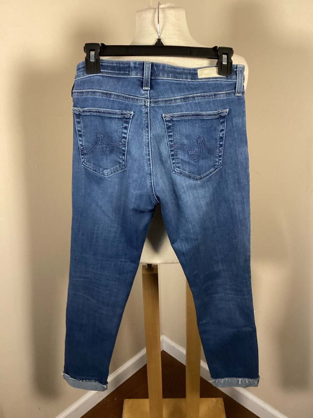 AG Adriano Goldschmied The Prima Roll-Up Cigarette Leg Skinny Jeans Size 27 - Thumbnail 3