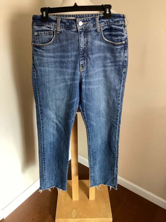 Pilcro Anthropologie High-Rise Raw Hem Jeans Size 30 - Thumbnail 4