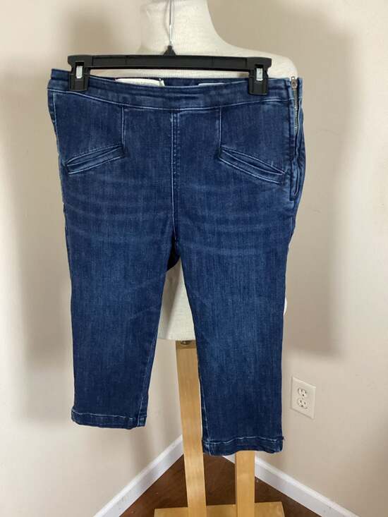 Pilcro and the Letterpress High-Rise Denim Legging Crop Jeans Size 28 - Thumbnail 5