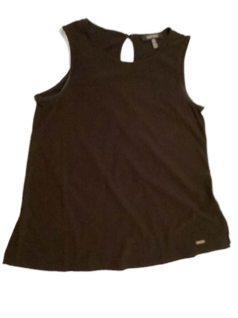 Ellen Tracy Women's Black Sleeveless Keyhole Back Tank Top Size M - Thumbnail 4