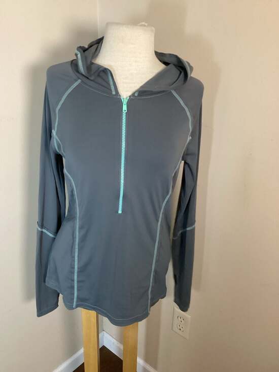 Free People Movement Half-Zip Athletic Hoodie Gray Size M - Thumbnail 4