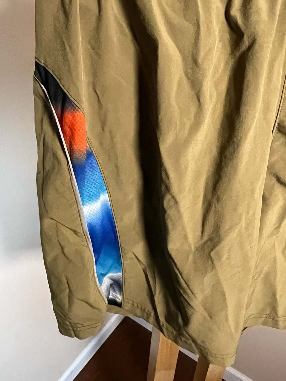 Gore Running Wear Olive Green Performance Running Shorts Size Large - Thumbnail 2