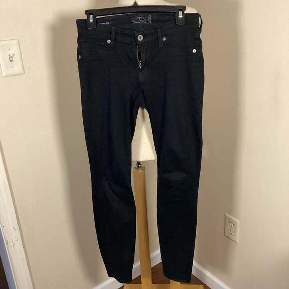 Lucky Brand Black Skinny Mid-Rise Jeans 2/26 29 Inseam - Thumbnail 4
