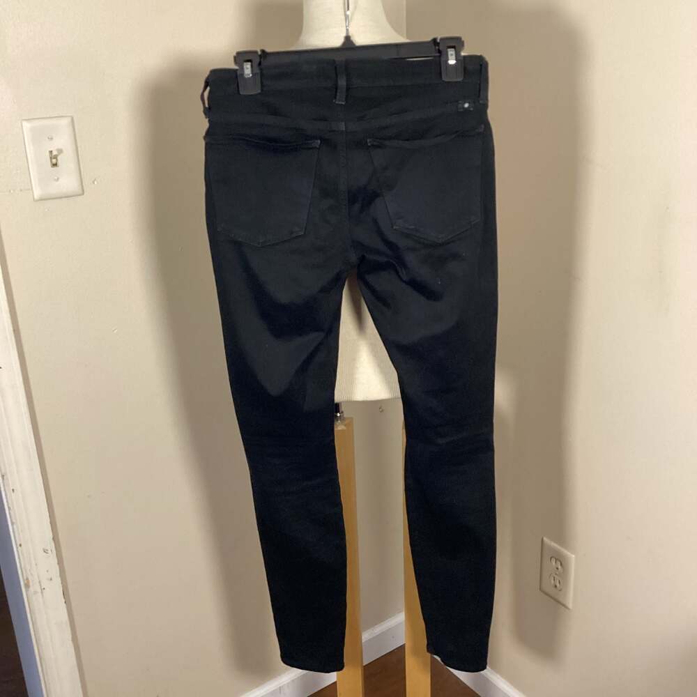 Lucky Brand Black Skinny Mid-Rise Jeans 2/26 29 Inseam - Thumbnail 3
