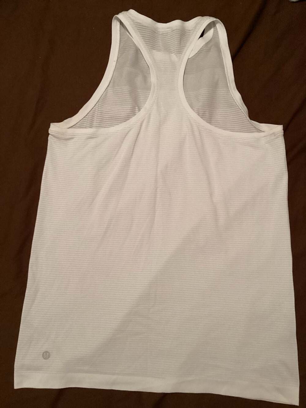 Lululemon Size 10 White Racerback Seamless Tank Top - Thumbnail 3