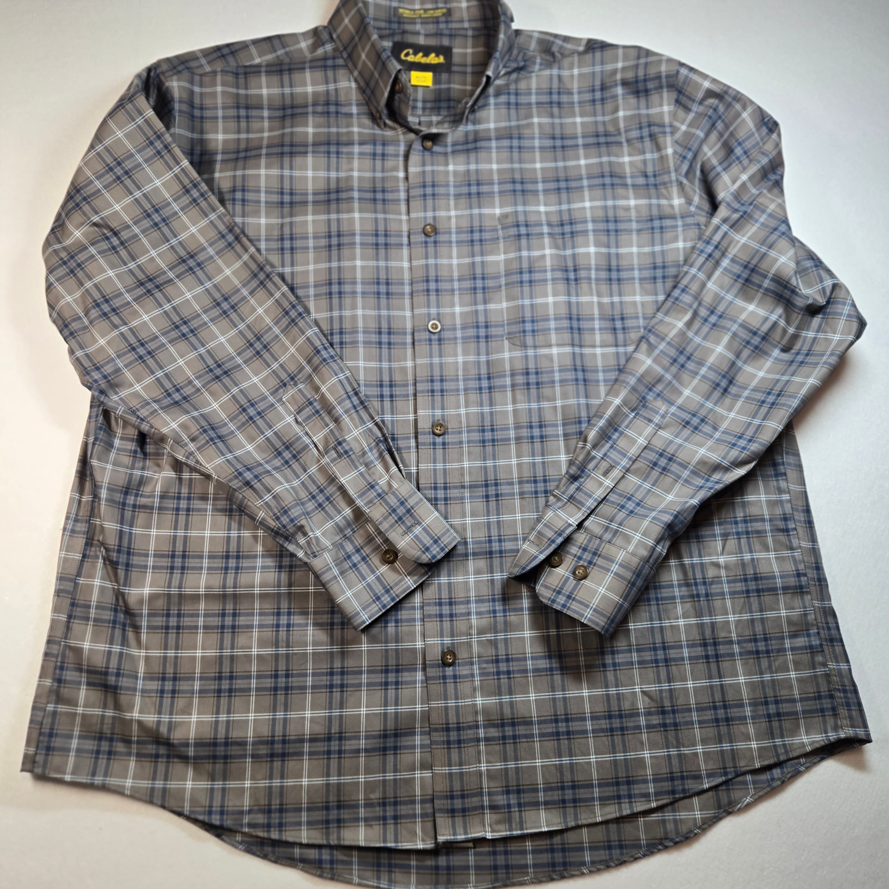 Cabela's Plaid Button-Down Shirt Size XL