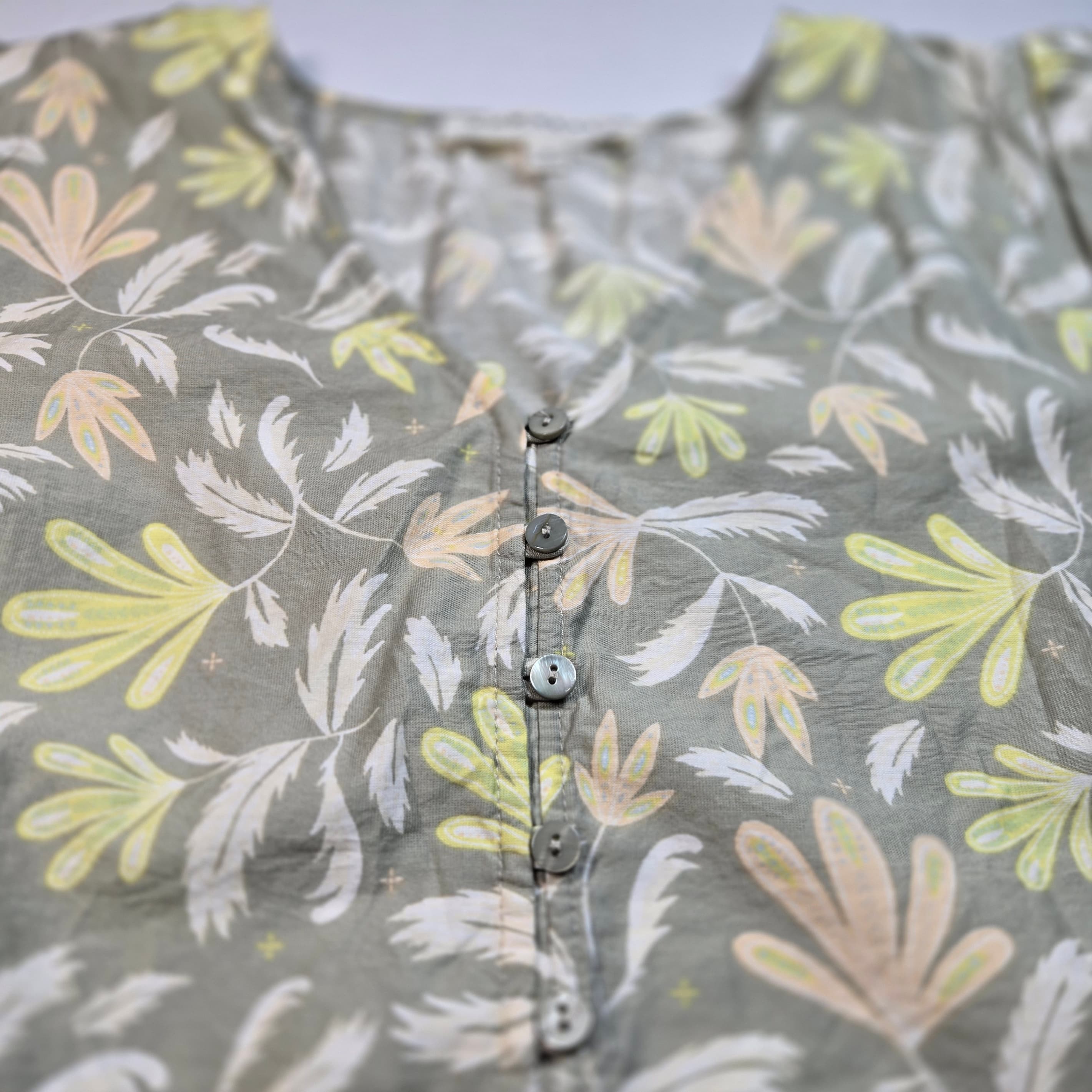 Downeast Floral Puff Sleeve Blouse Size Small - Thumbnail 8