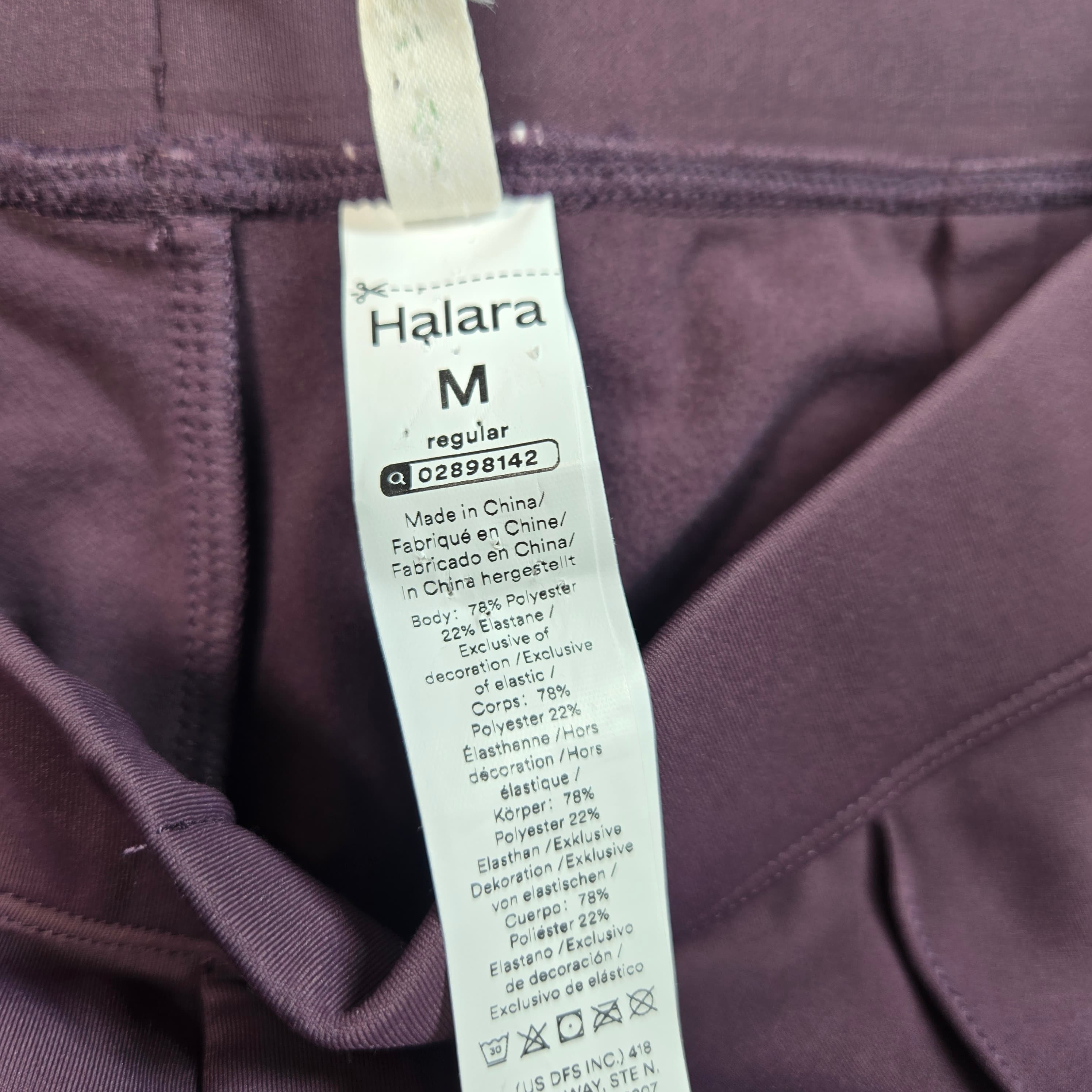 Halara Eggplant Strech Trousers Size M NWT - Thumbnail 6