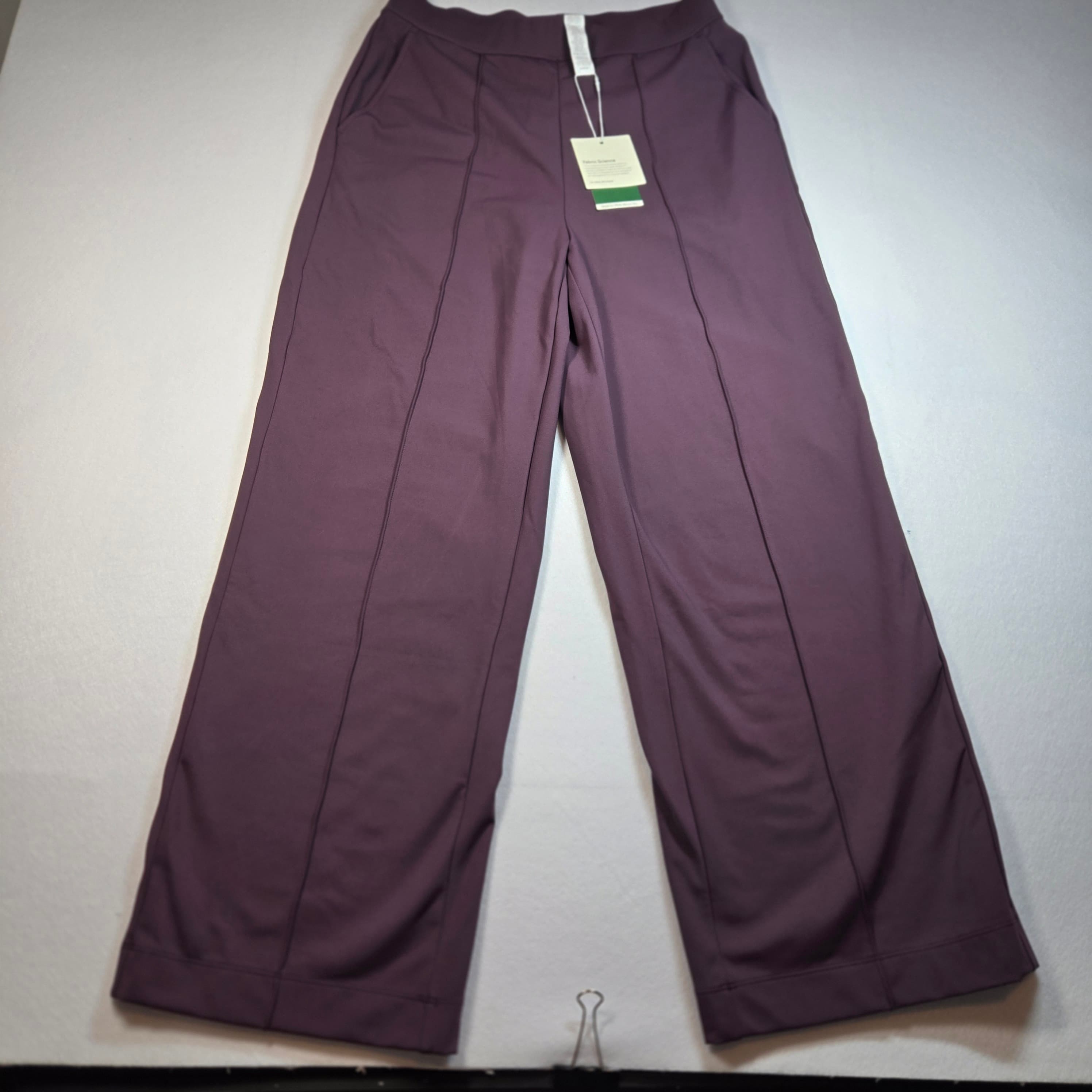 Halara Eggplant Strech Trousers Size M NWT