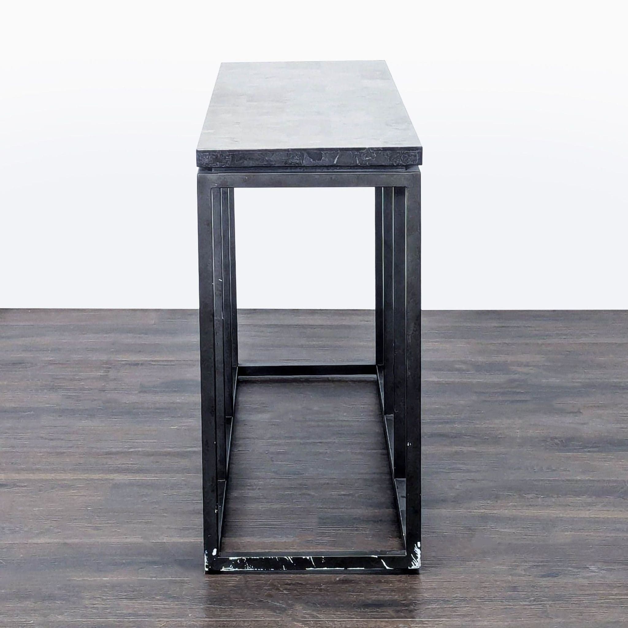 Broyhill Metal and Faux Stone Console Table - Thumbnail 3
