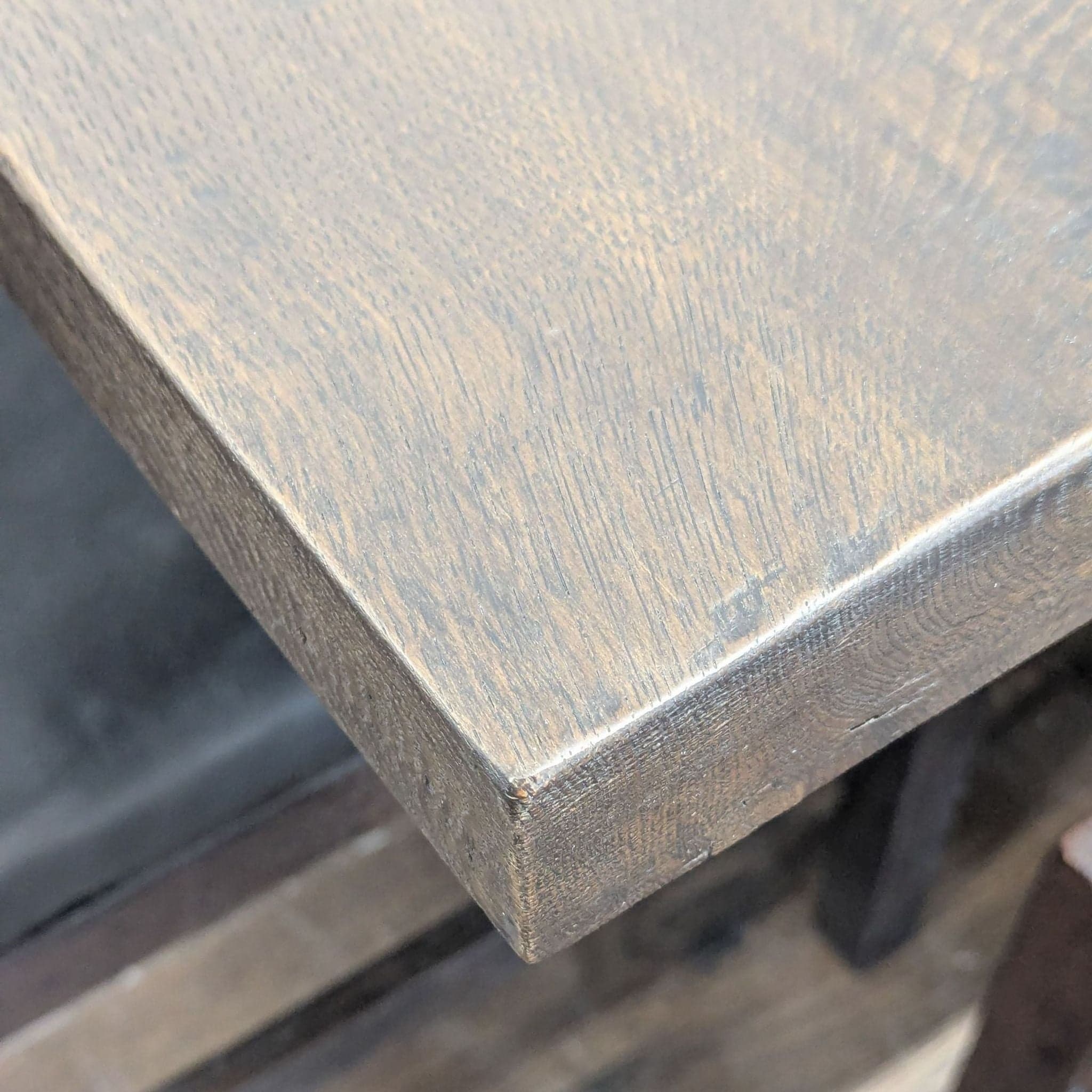 Restoration Hardware / Pottery Barn 9-Piece Wood and Leather Dining Set - Thumbnail 12