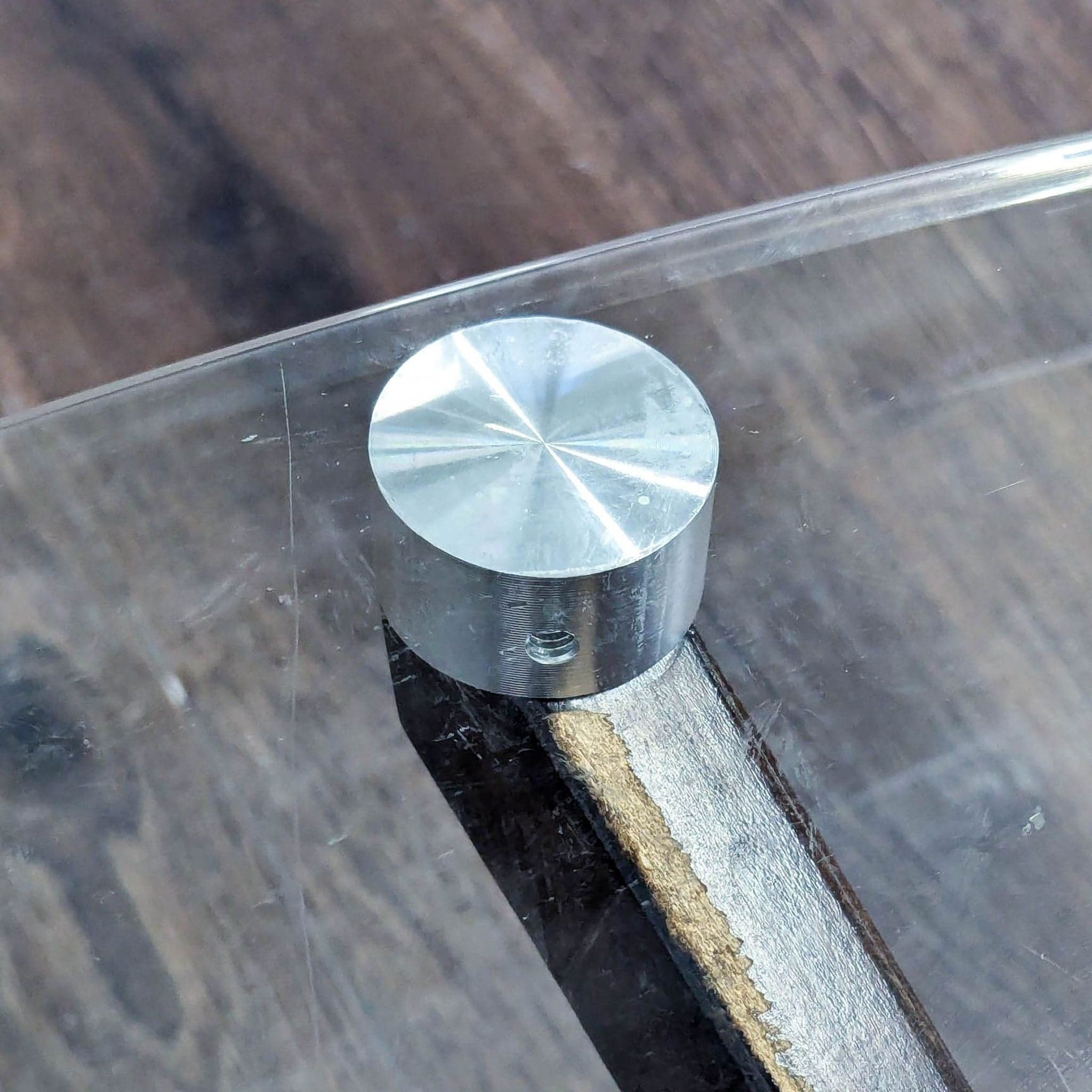 Mid-Century Modern Style Glass Top Coffee Table - Thumbnail 6