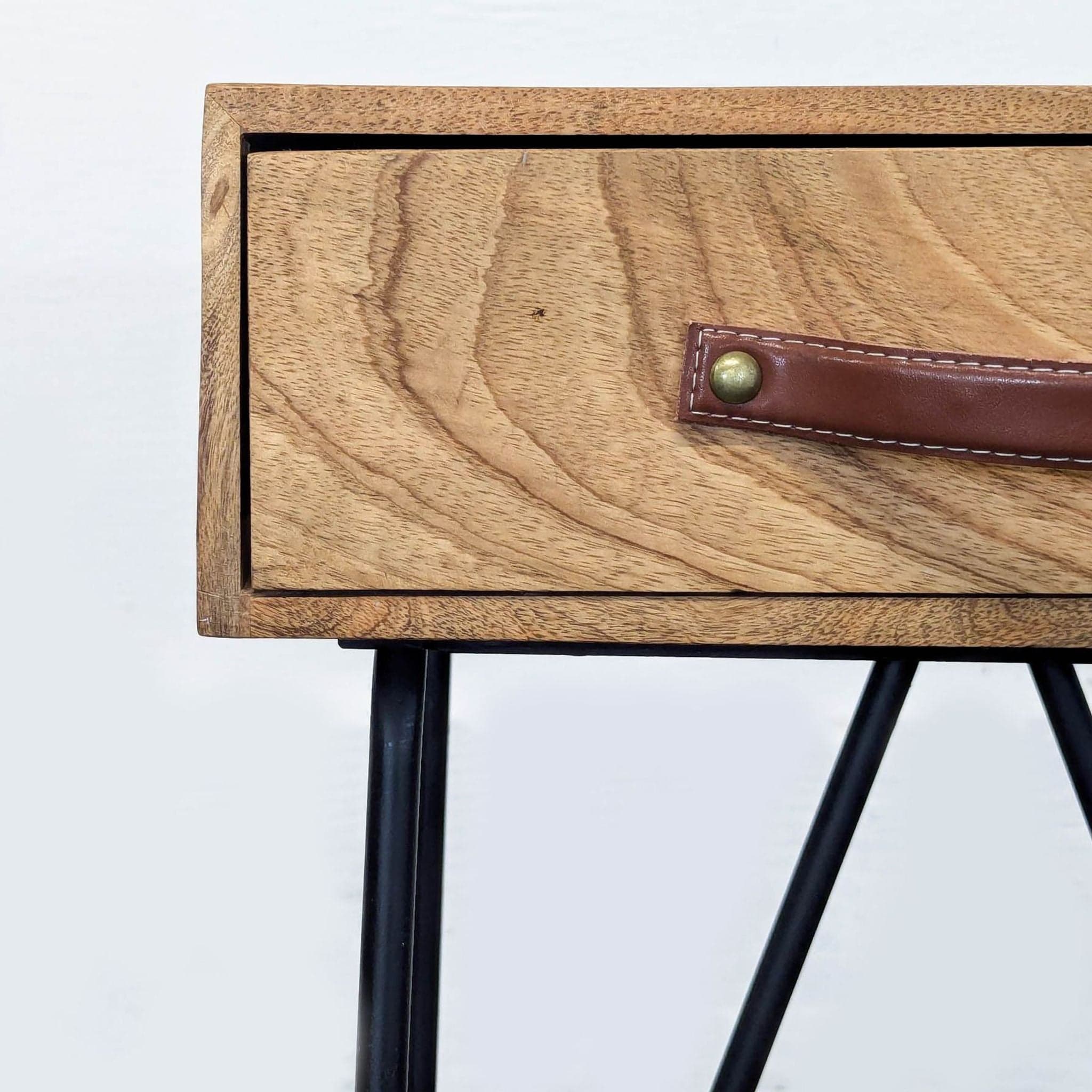 One Drawer Nightstand on Metal Base - Thumbnail 7